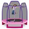 7 Feet Kids Trampoline with Safety Enclosure Net and Steel Frame Indoor or Outdoor Bounce Jumper Toy